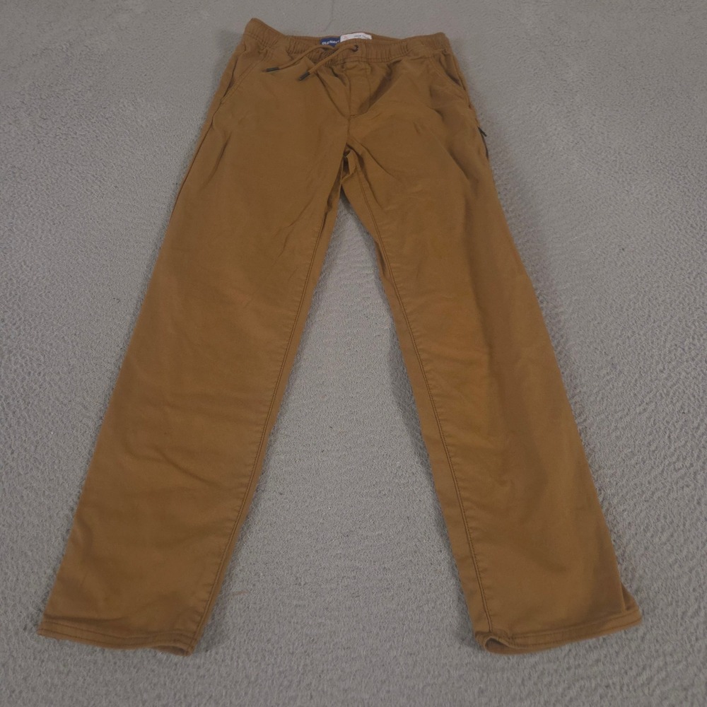 Old Navy Pants Boys XL Brown Built-In Flex Tapered Tech Quick Dry Stretch Chinos